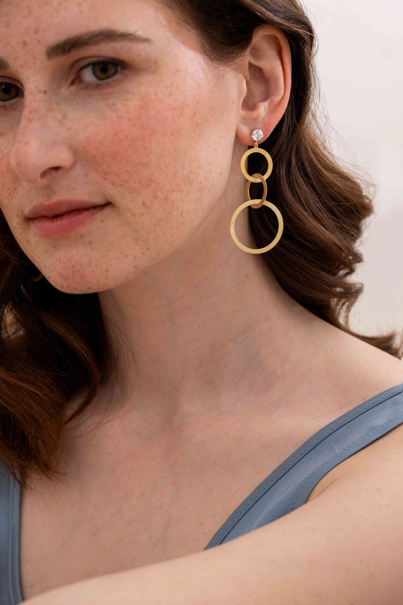 Aria gelbgold Ohrringe Max Schmuckdesign